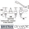 Bristan Head Bath Shower Mixer 8 Litre Flow Limit Dimensions